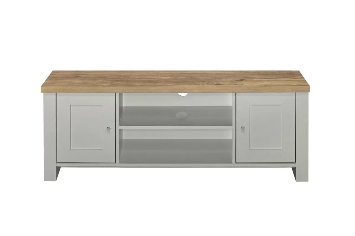 Highgate Grey & Oak Large TV Unit