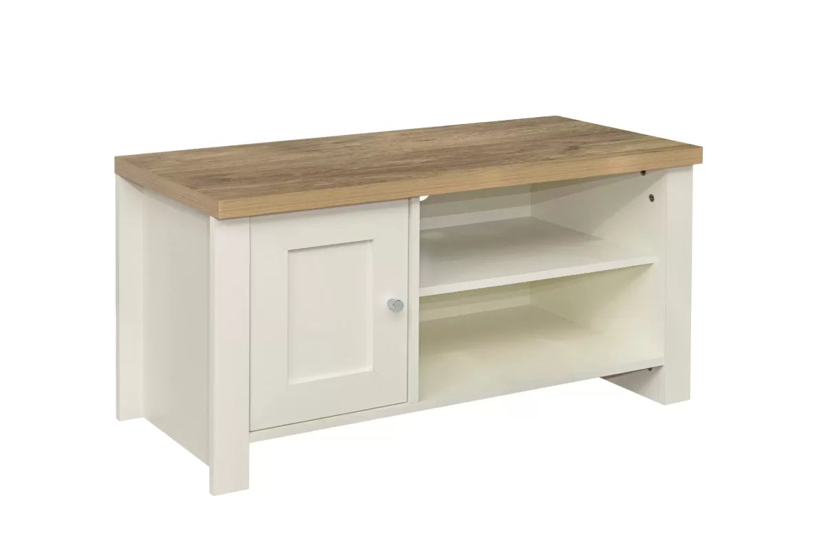Highgate Cream & Oak Small TV Unit