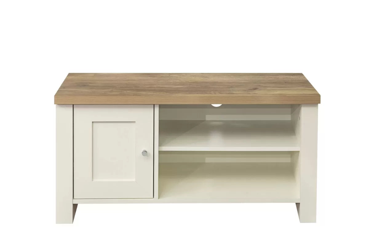 Highgate Cream & Oak Small TV Unit