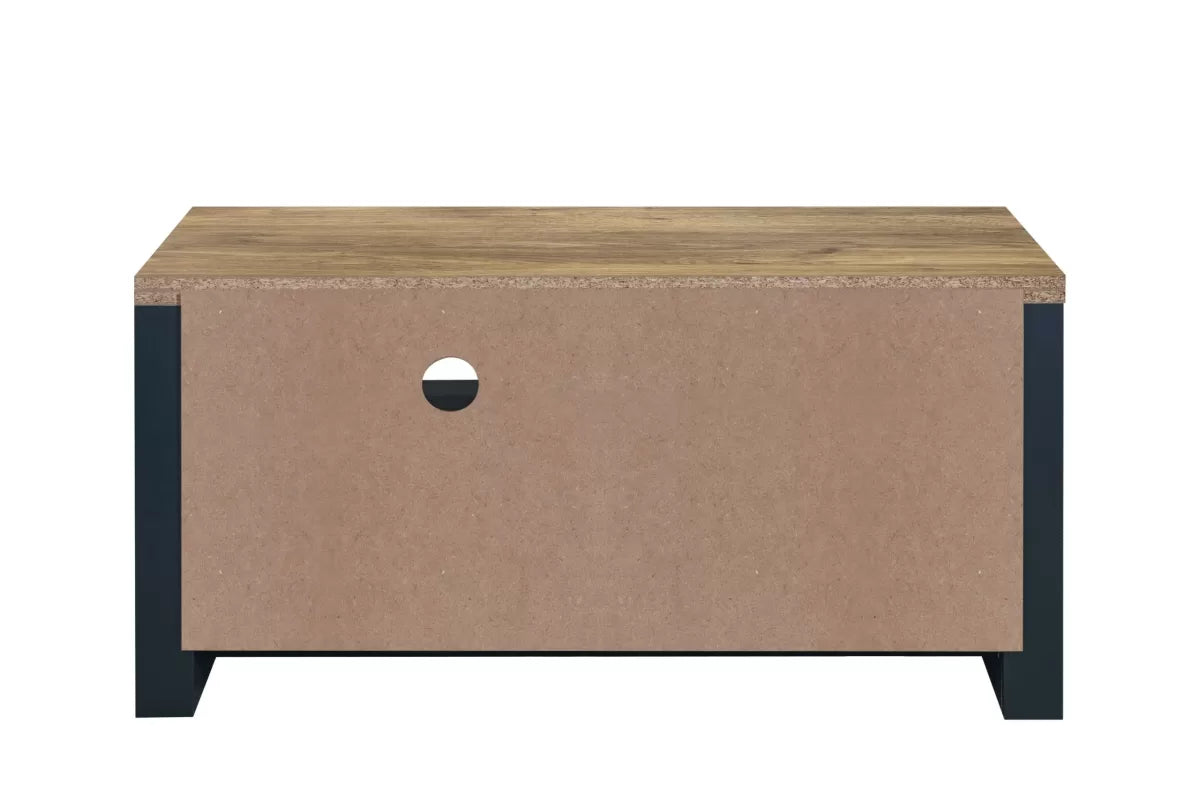 Highgate Navy Blue & Oak Small TV Unit