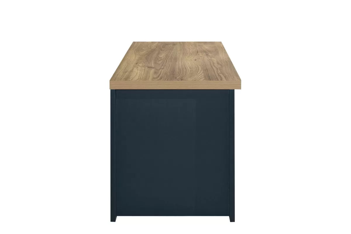 Highgate Navy Blue & Oak Small TV Unit
