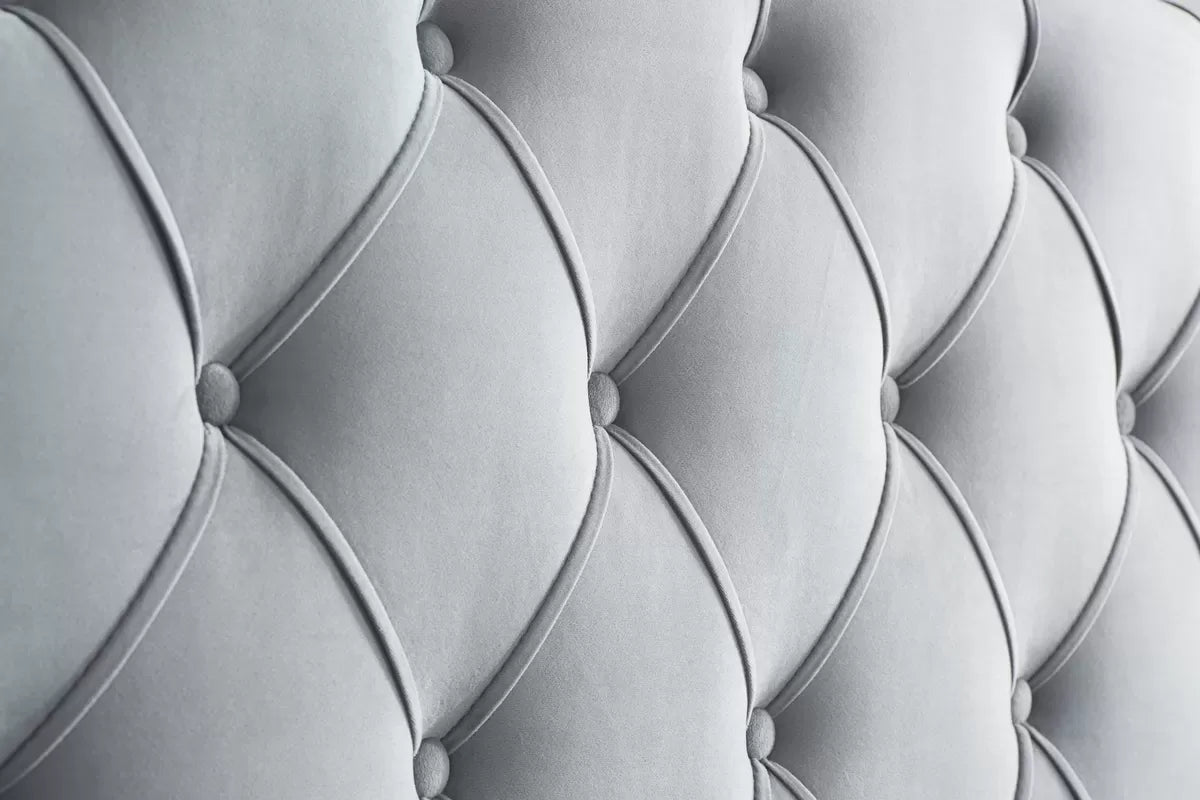 Hope Grey Fabric Storage King Bed + Bliss King Mattress