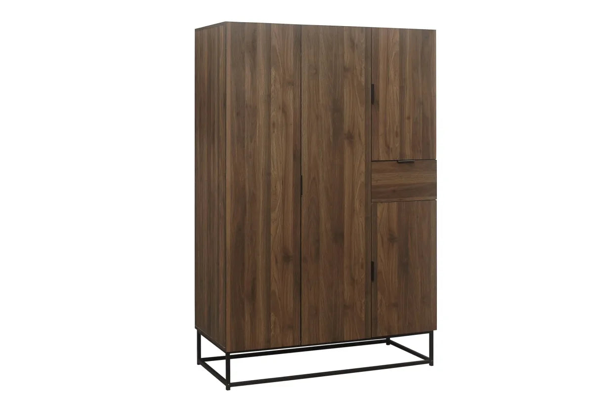 Houston Walnut 4 Door Wardrobe