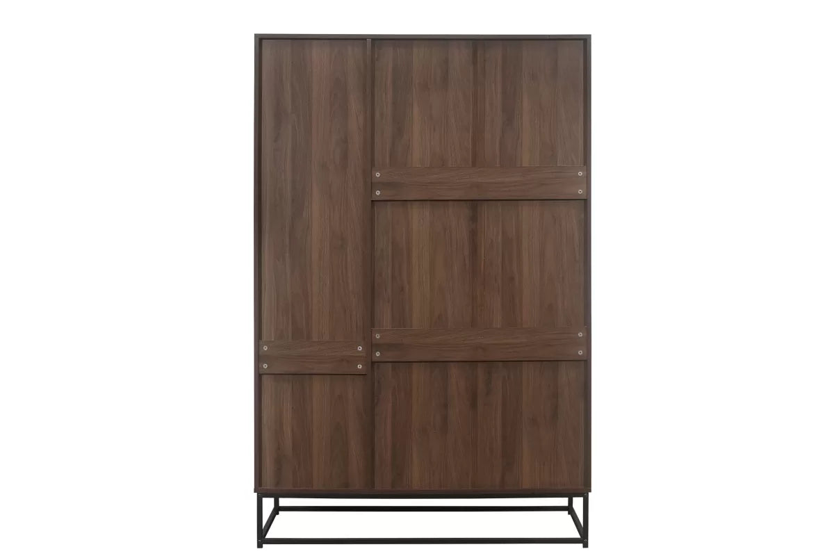 Houston Walnut 4 Door Wardrobe