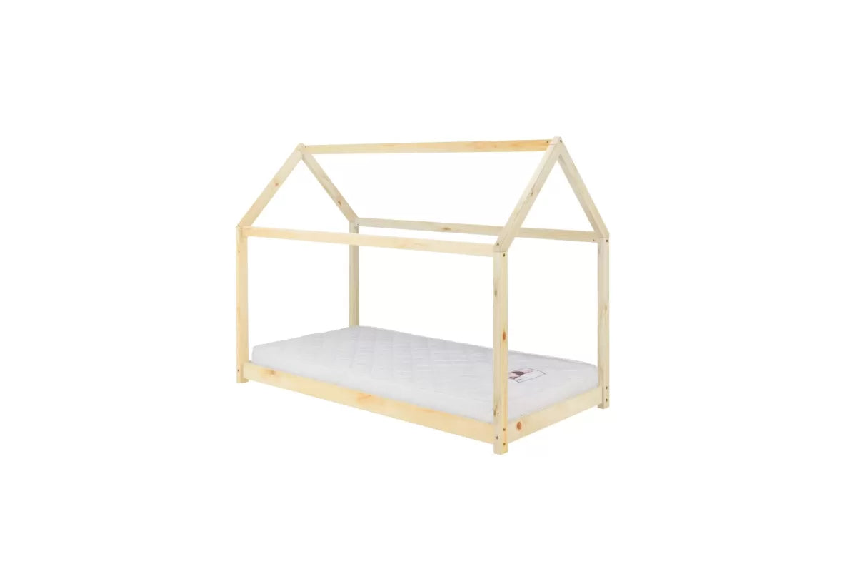 House Single Bed Pine + Single Air Mattress