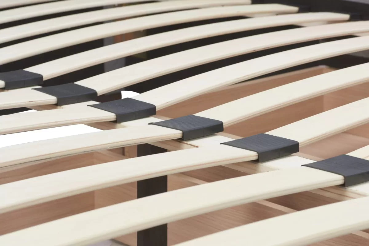 Lancaster Grey Fabic Storage Double Bed + Heaven Double Mattress