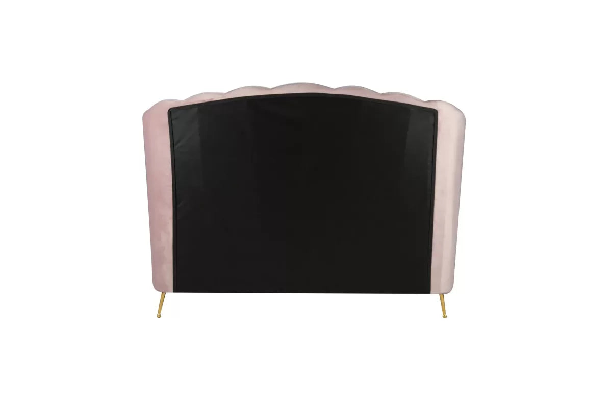 Lottie Pink Ottoman King Bed + Heaven King Mattress