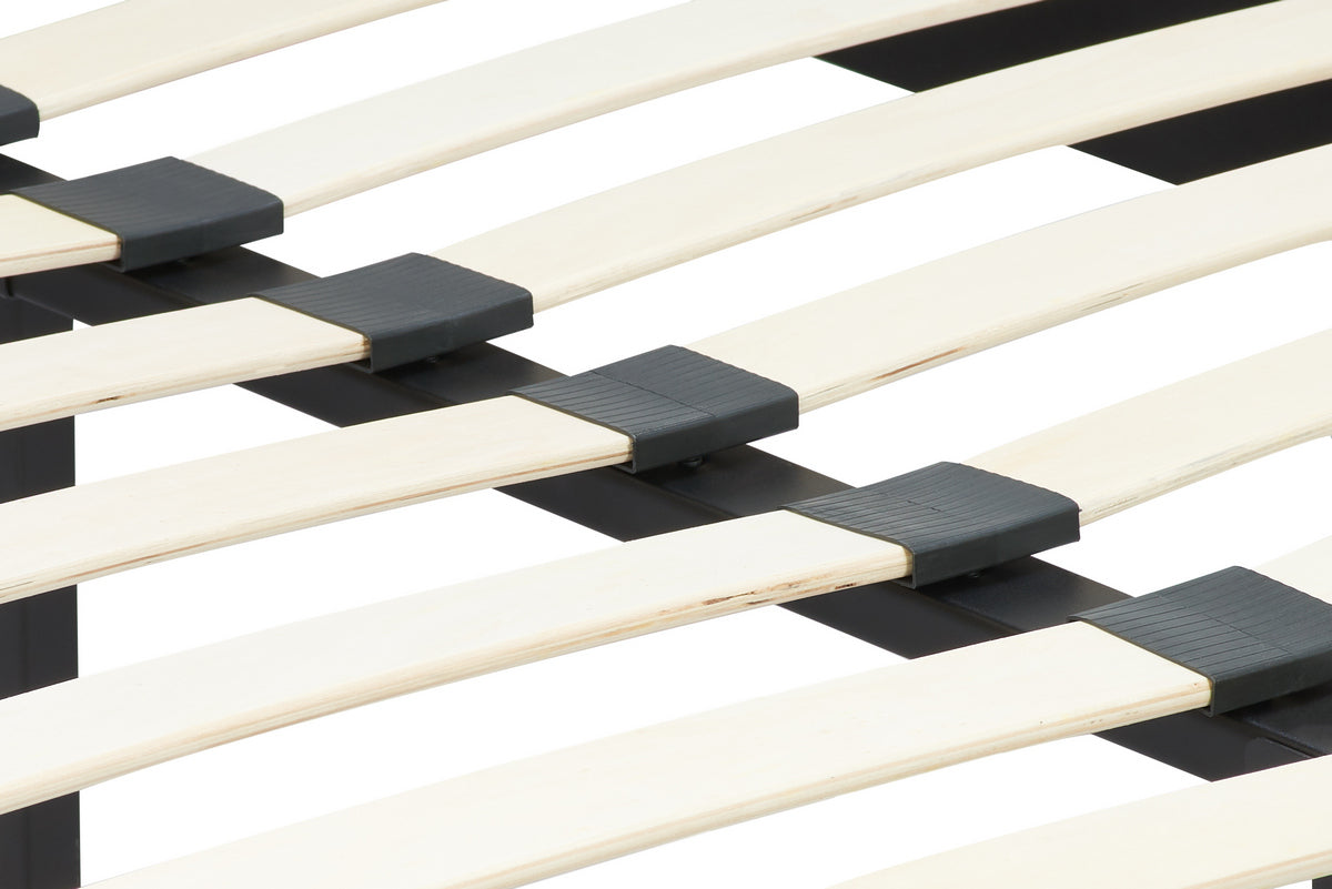 Loxley Grey Double Bed + Comfort Double Mattress