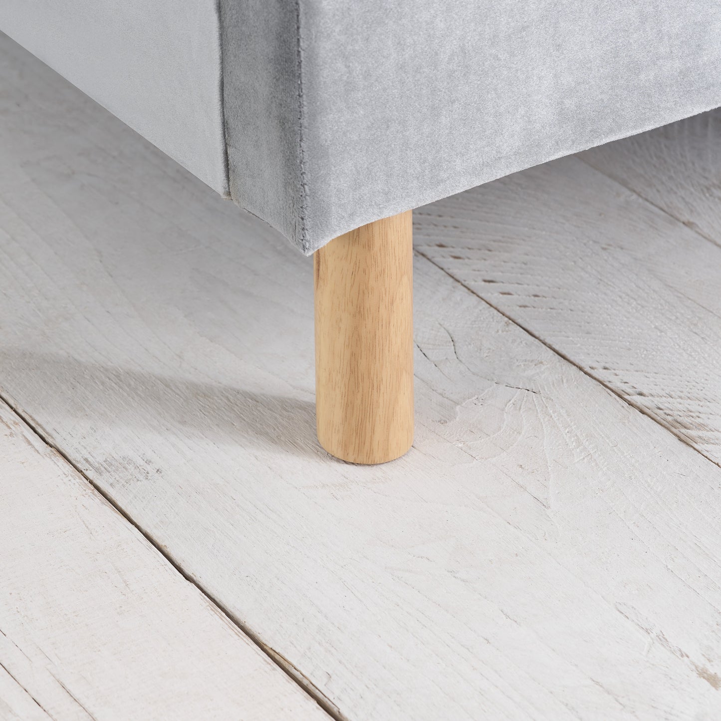 Loxley Grey Double Bed + Comfort Double Mattress