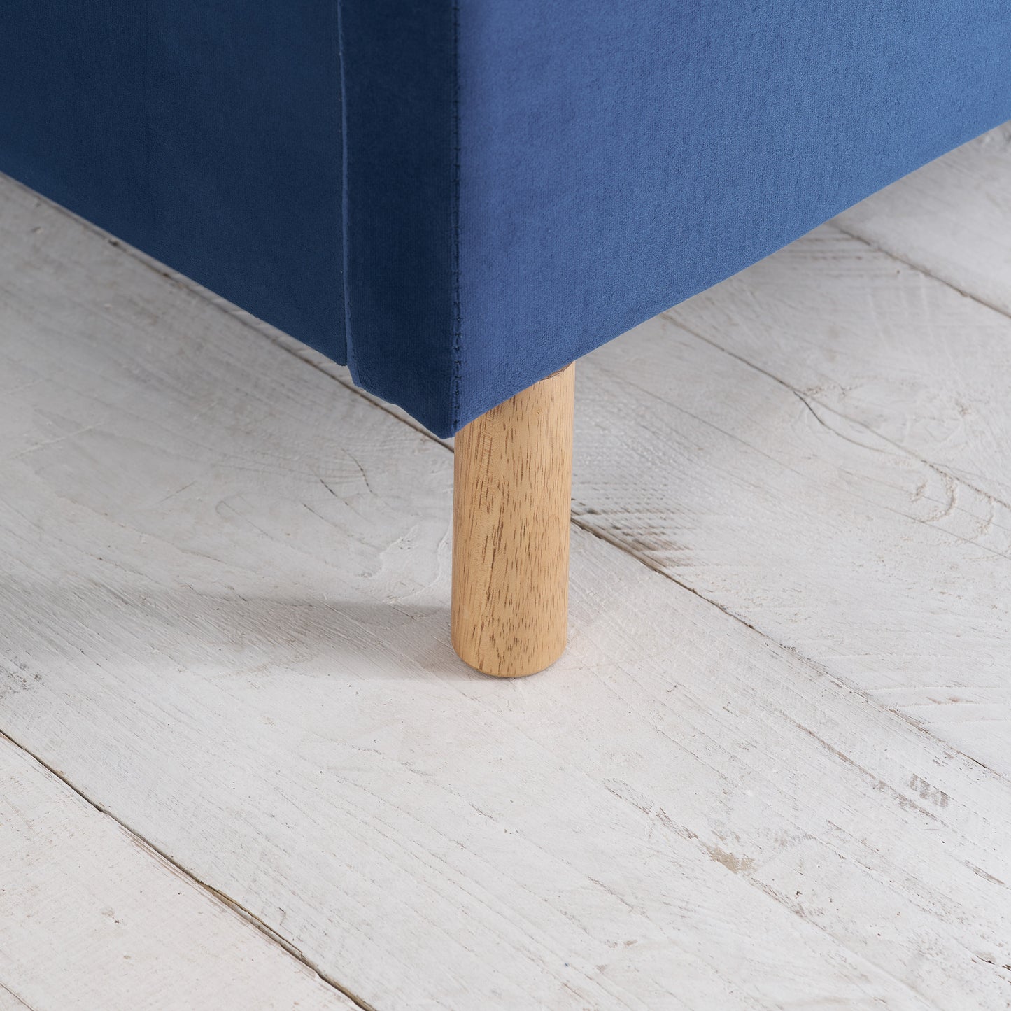 Loxley Blue Double Bed + Comfort Double Mattress