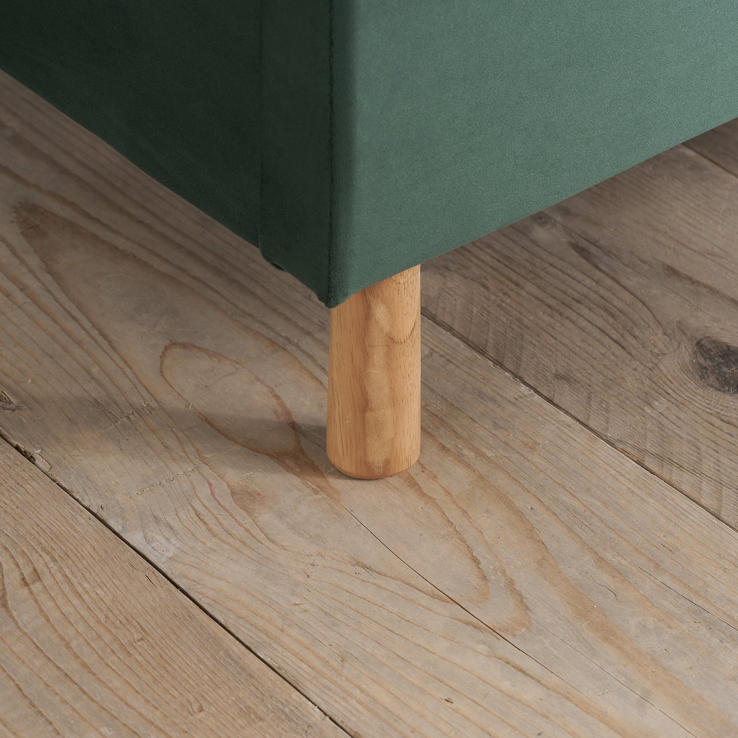 Loxley Green Ottoman King Bed + Comfort King Mattress