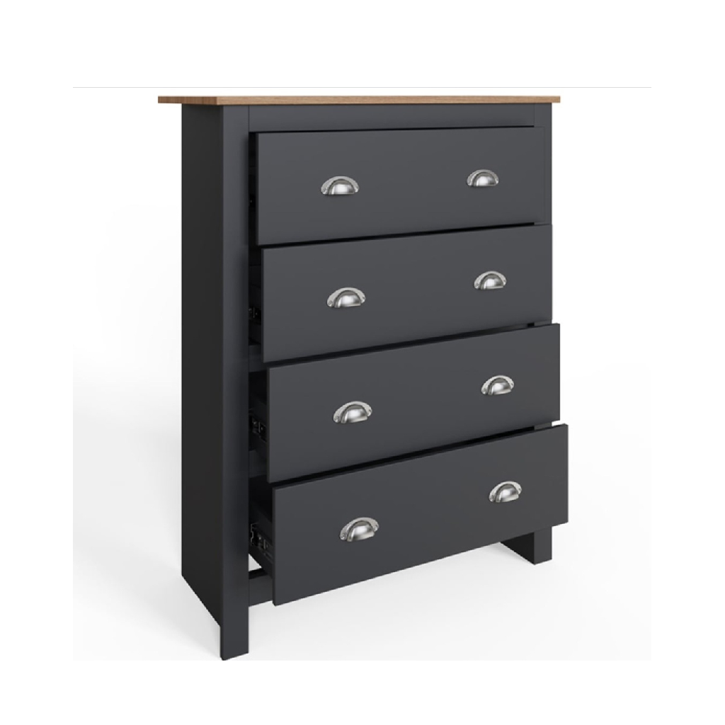 Launceston Blue 4 Piece Bedroom Furniture Set