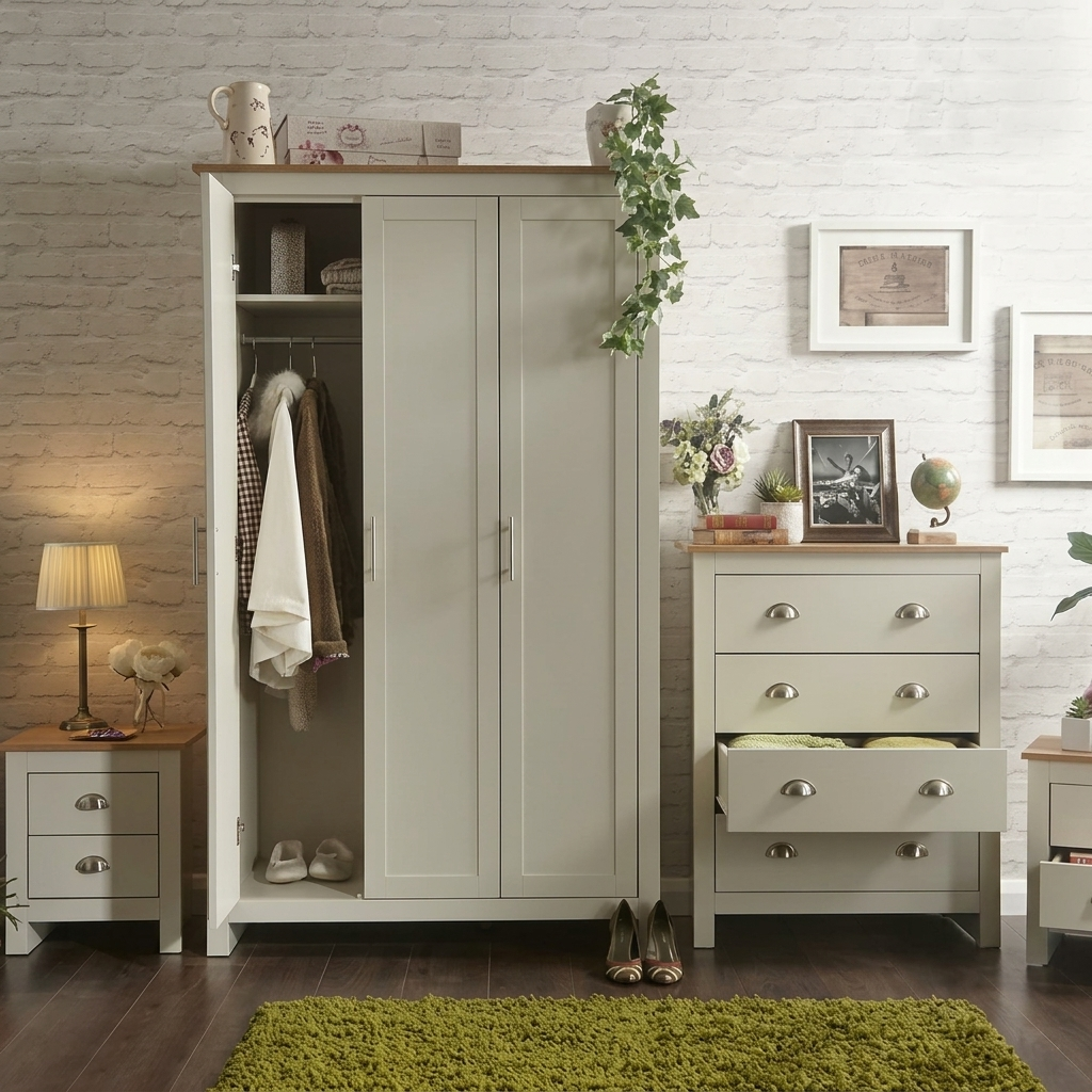 Launceston Cream 4 Piece Bedroom Furniture Set