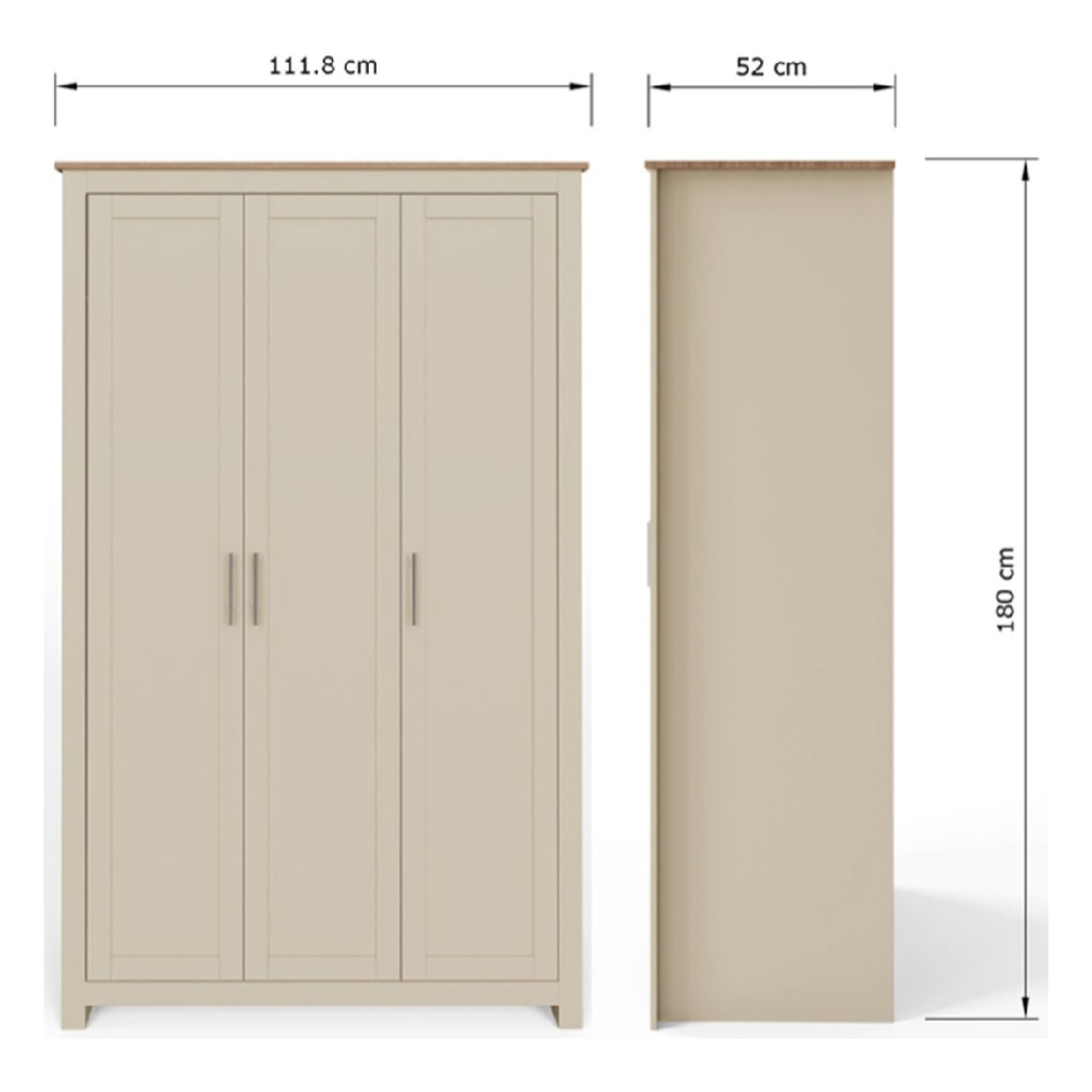 Launceston Cream 4 Piece Bedroom Furniture Set