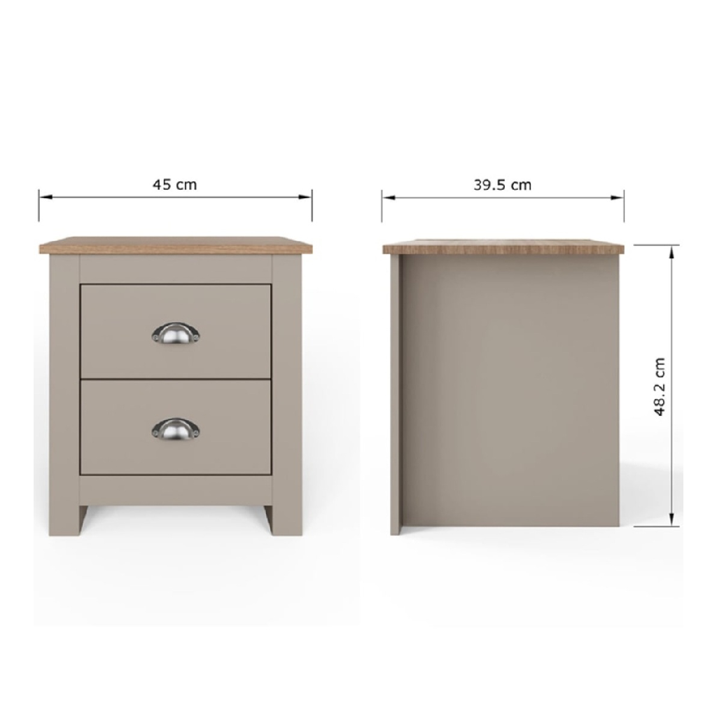 Launceston Grey 4 Piece Bedroom Furniture Set