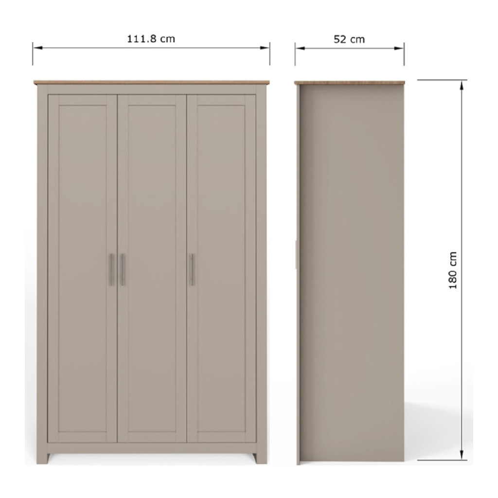 Launceston Grey 4 Piece Bedroom Furniture Set