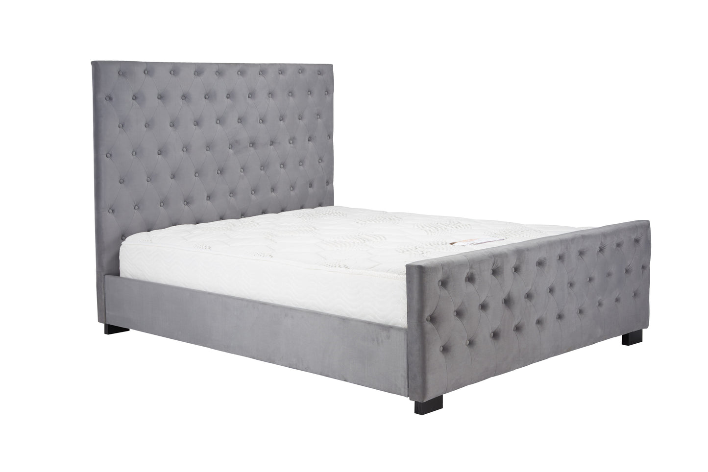 Marquis Grey Super King Ottoman Bed + Super King Heaven Mattress