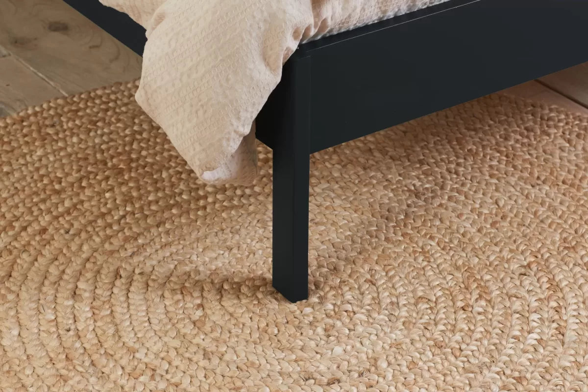 Margot Black Rattan King Bed + Heaven King Mattress