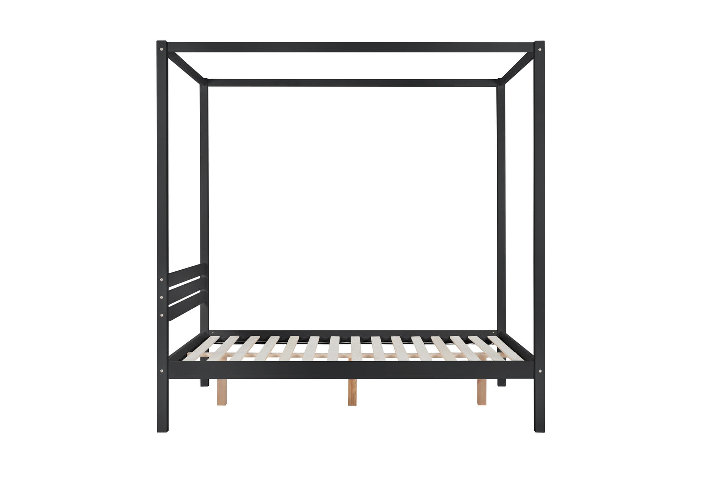 Mercia Black Four Poster King Bed + Heaven King Mattress