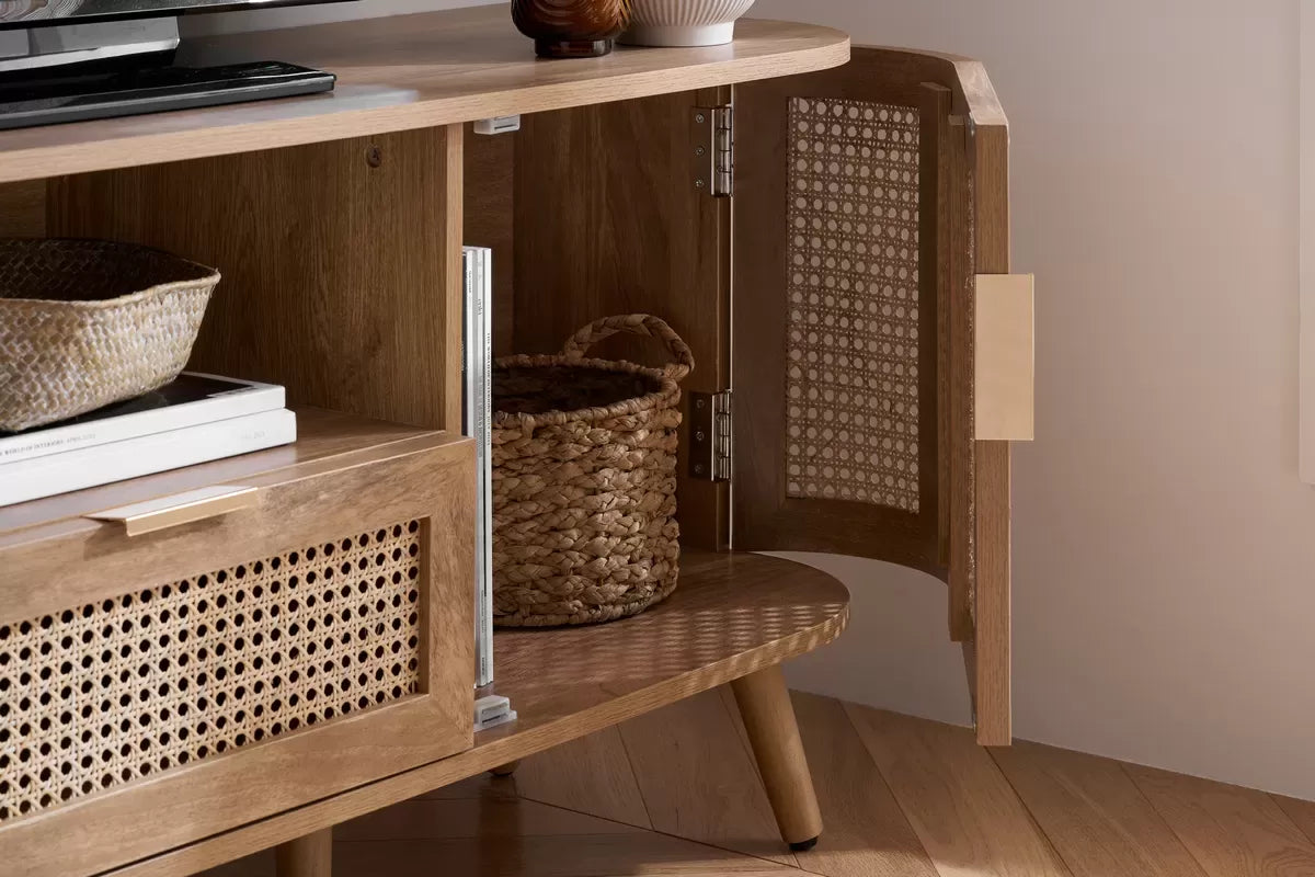 Noah Oak 2 Door 1 Drawer TV Unit