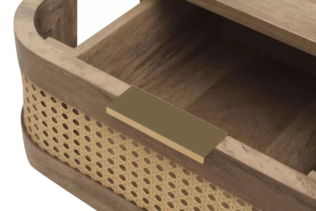 Noah Oak 2 Drawer Bedside