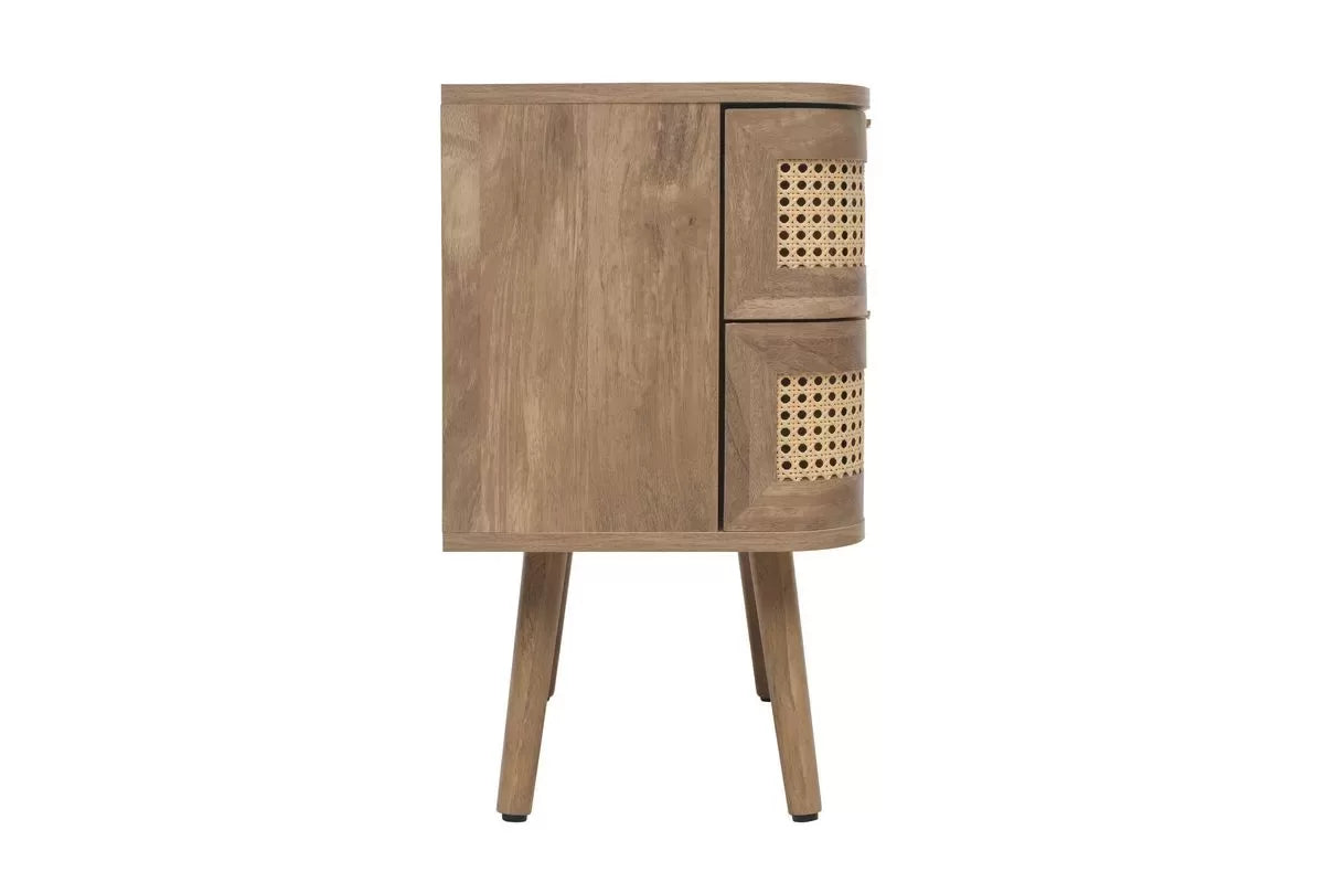 Noah Oak 2 Drawer Bedside