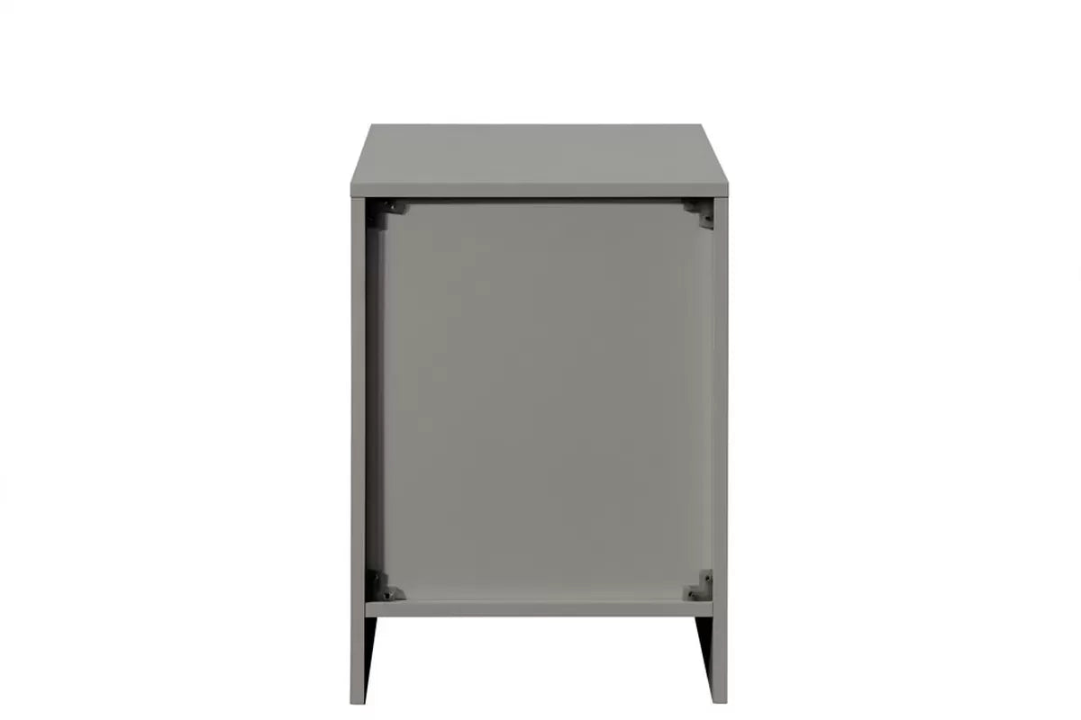 Oslo Grey 2 Drawer Bedside