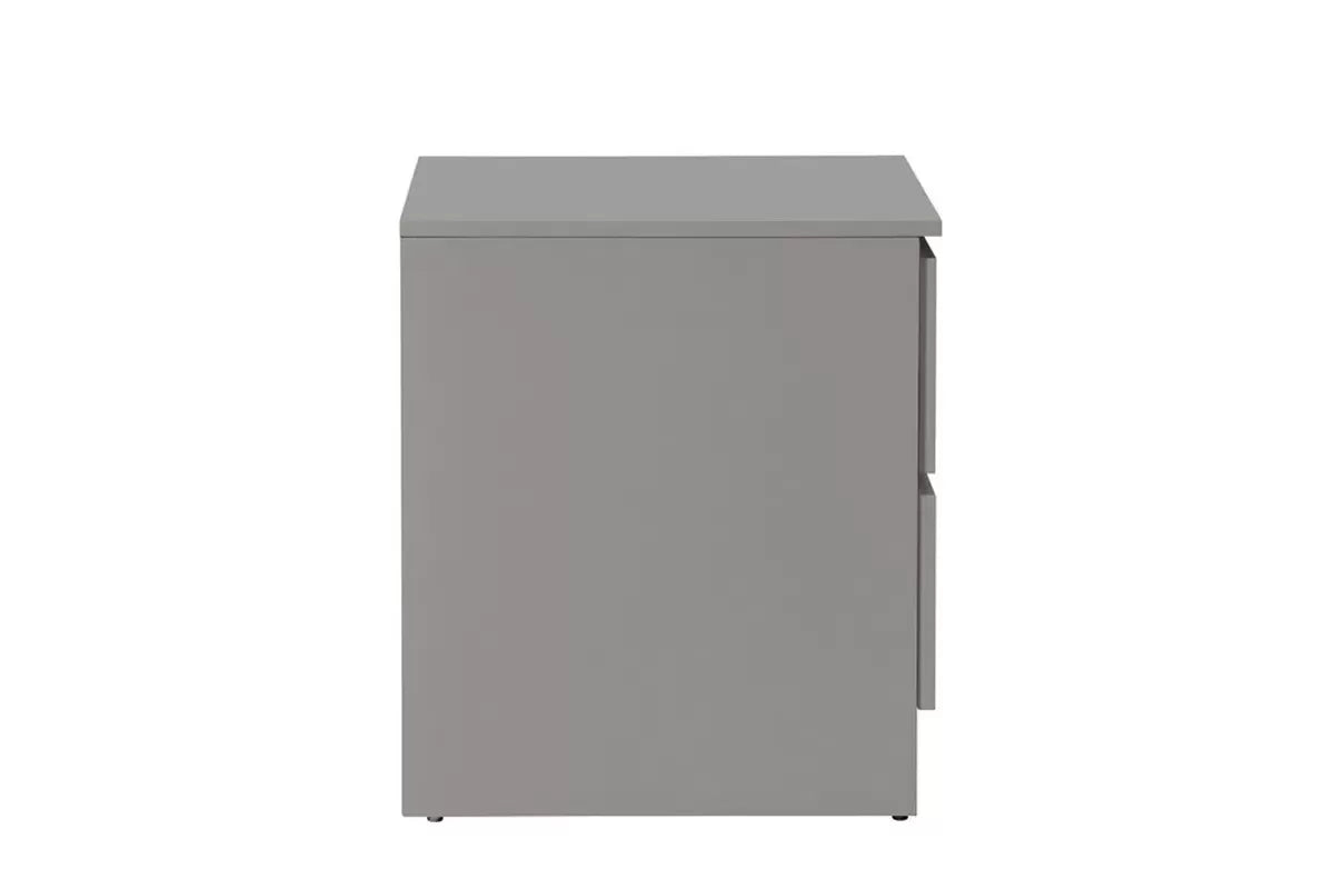 Oslo Grey 2 Drawer Bedside