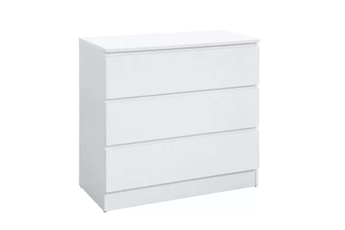Oslo White 3 Drawer Chest