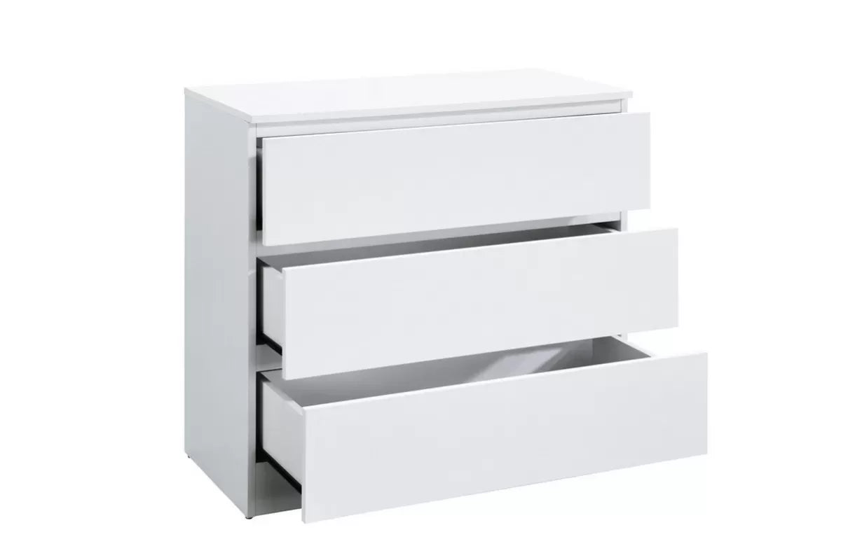 Oslo White 3 Drawer Chest