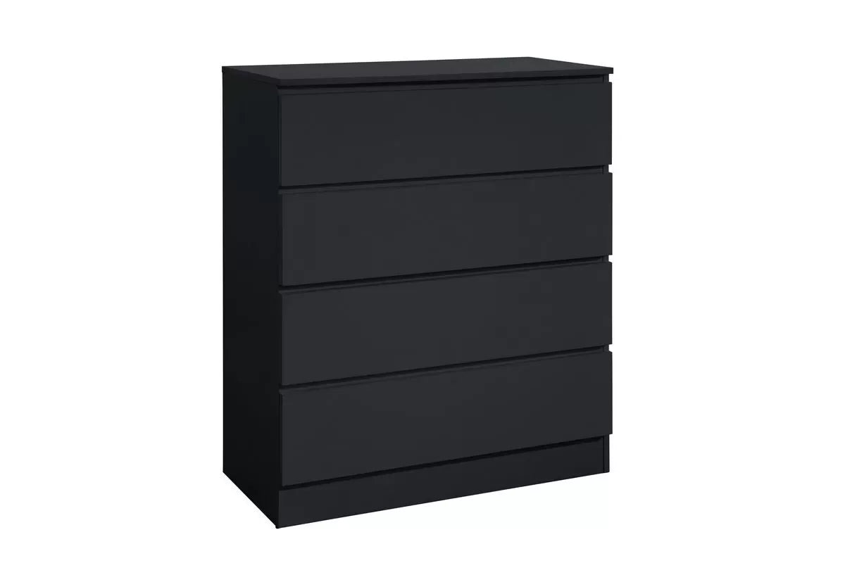 Oslo Black 4 Drawer Chest