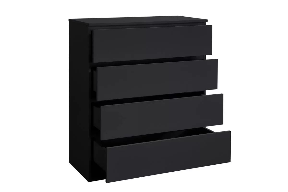 Oslo Black 4 Drawer Chest
