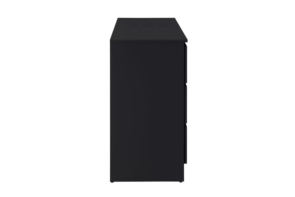 Oslo Black 6 Drawer Chest