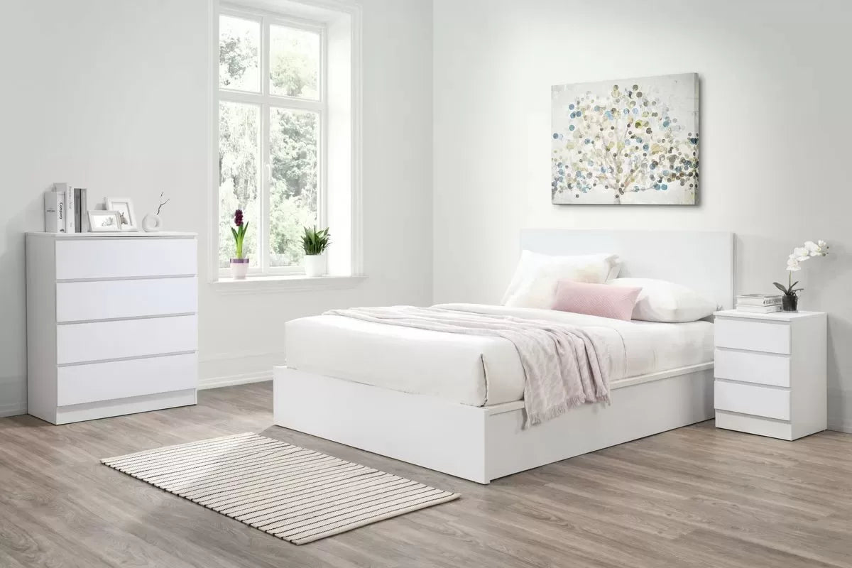 Oslo White 3 Drawer Chest