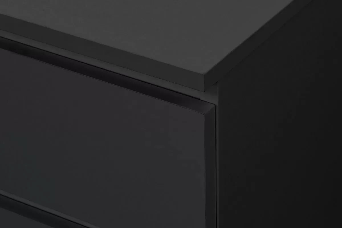 Oslo Black 6 Drawer Chest