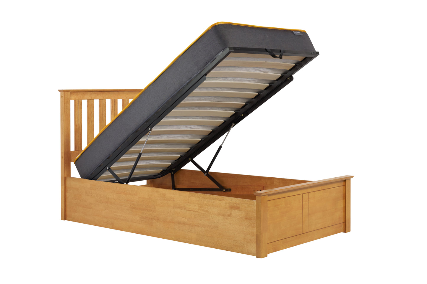 Pheonix Oak Ottoman Single Bed + Single Comfort Mattress