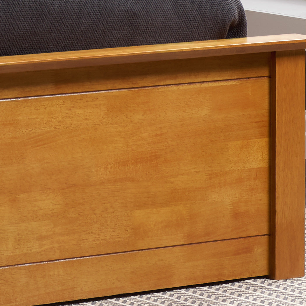 Pheonix Oak Ottoman Single Bed + Single Comfort Mattress