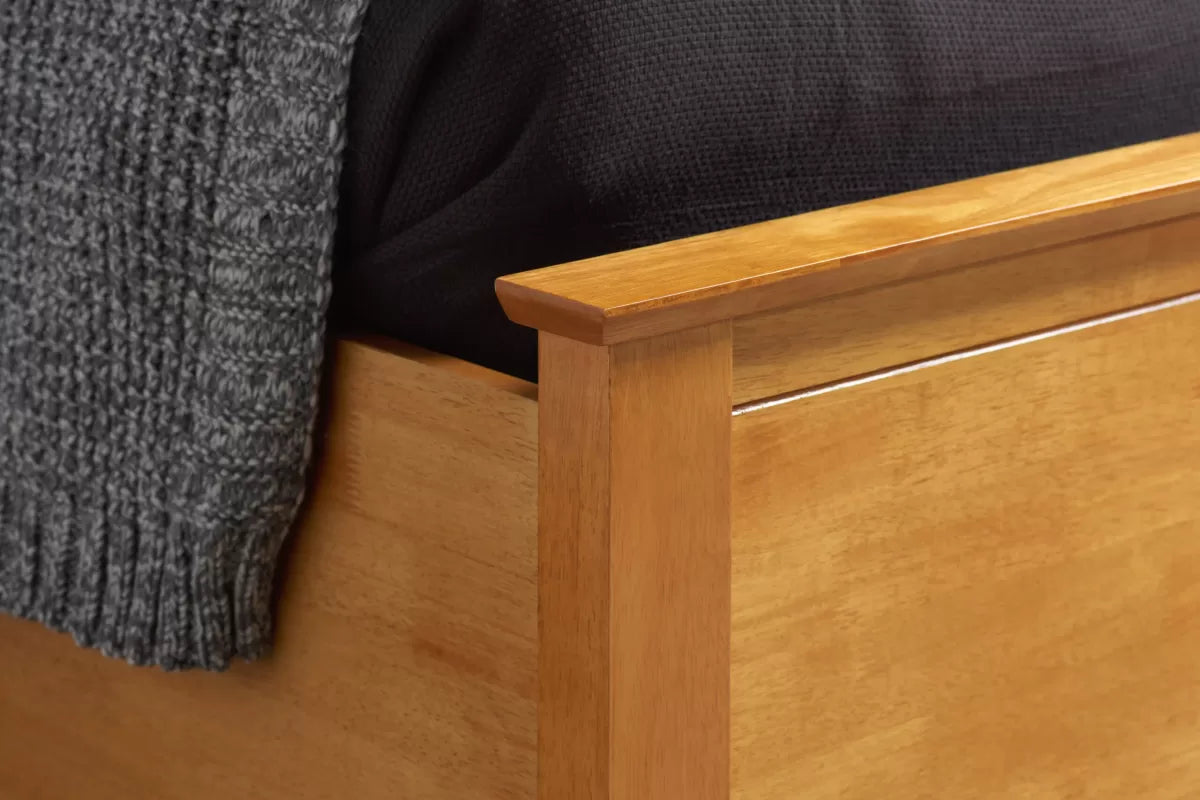 Pheonix Oak Ottoman Double Bed + Comfort Double Mattress