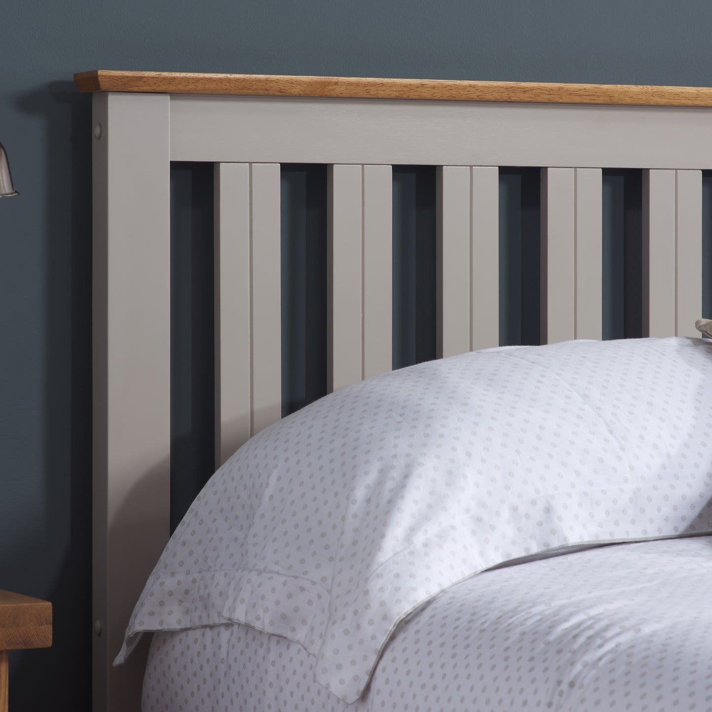 Pheonix Pearl Grey Ottoman Single Bed + Single Comfort Mattress