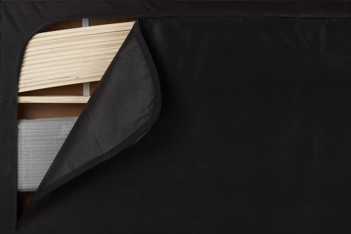 Plaza Grey Double TV Bed + Heaven Double Mattress