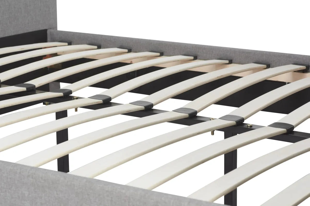 Plaza Grey King TV Bed + Heaven King Mattress