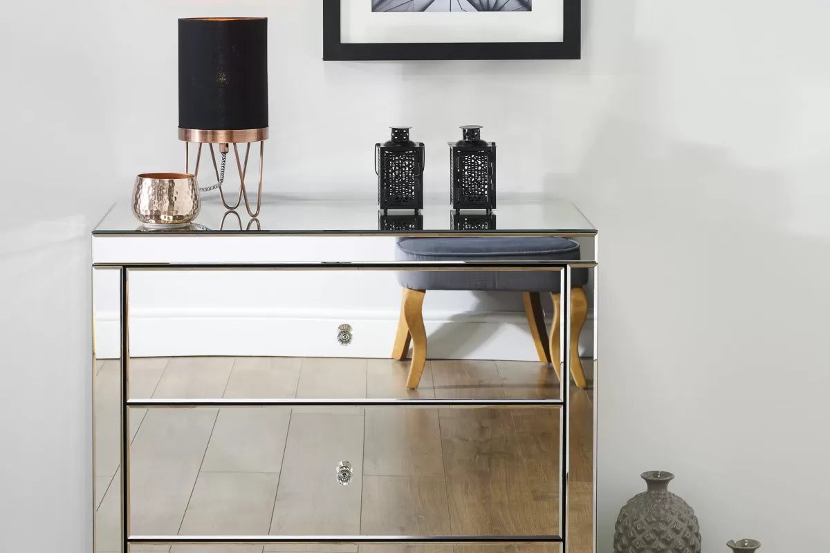 Seville Mirrored 3 Drawer Chest