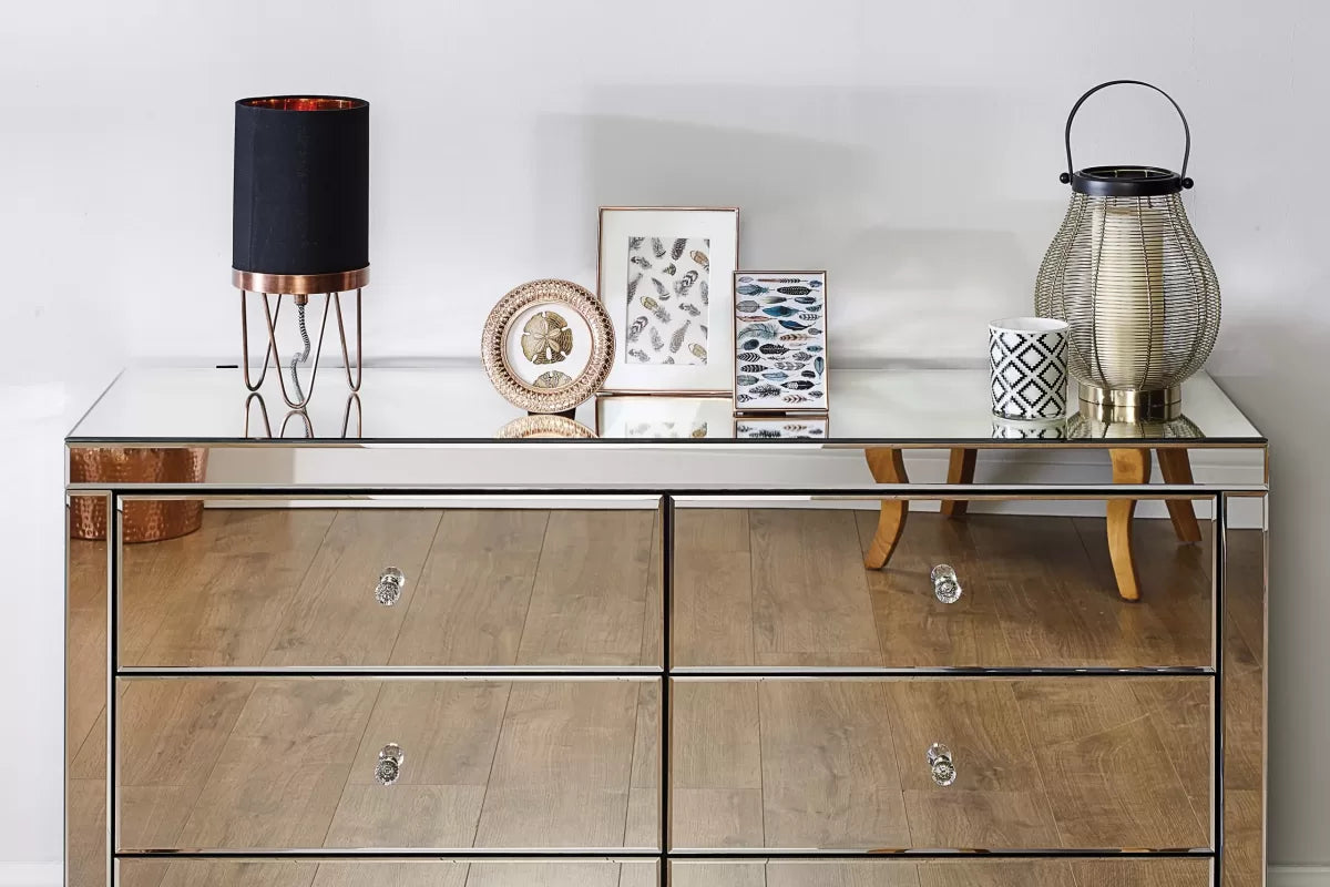 Seville Mirrored 6 Drawer Chest