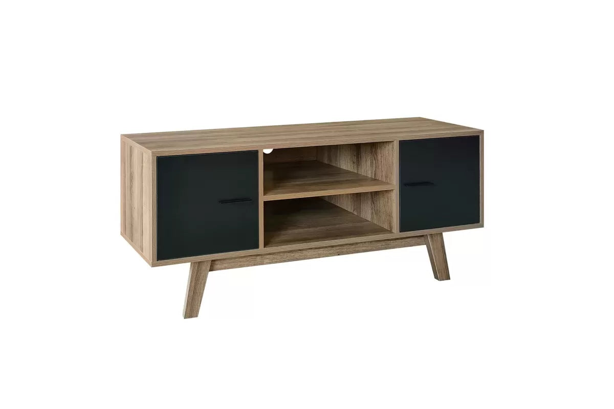 Shard Walnut & Black TV Unit