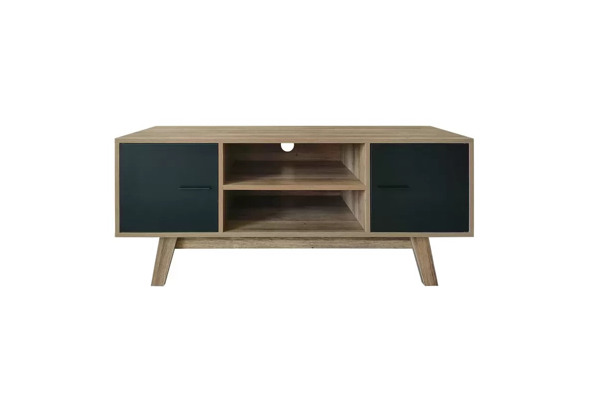 Shard Walnut & Black TV Unit