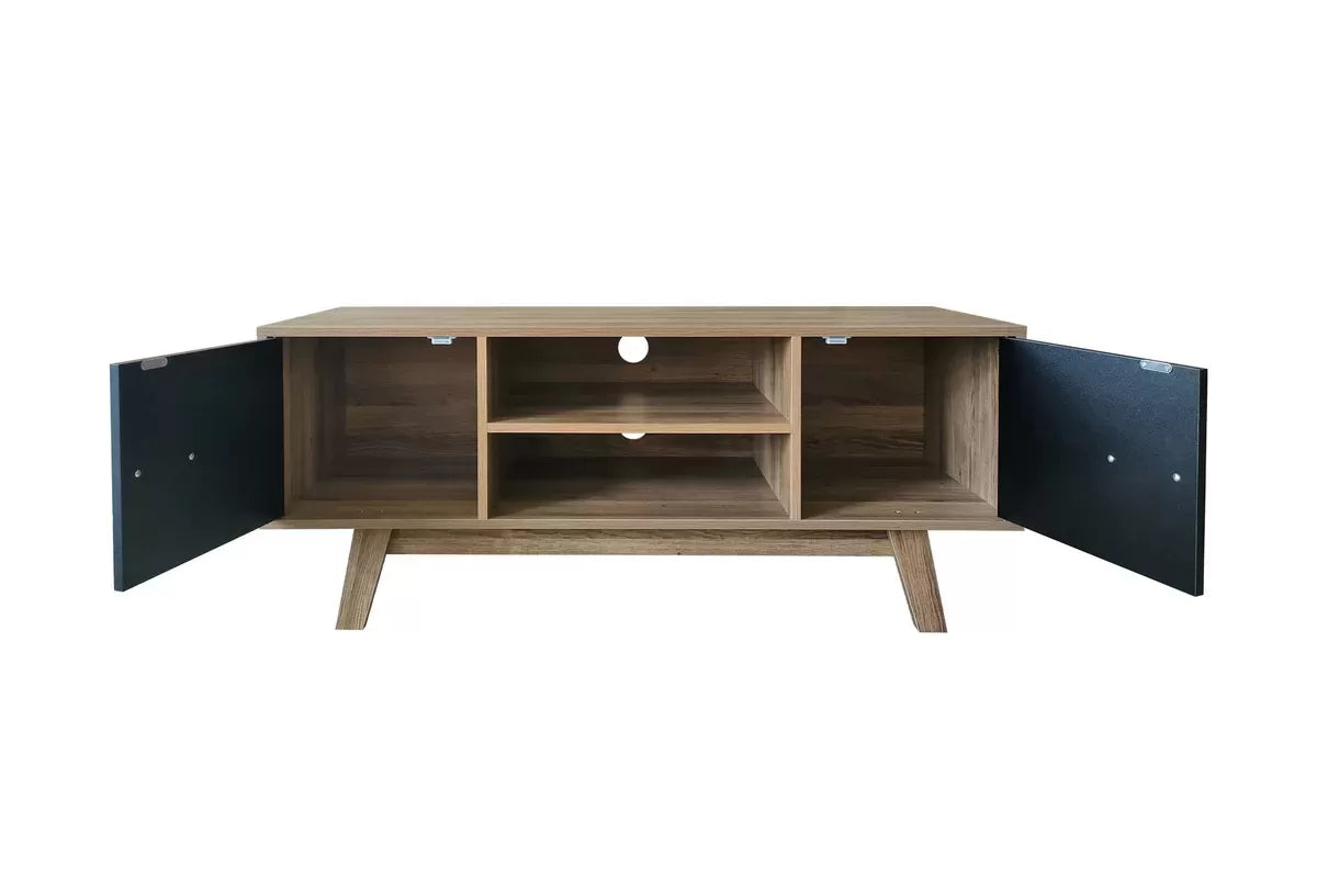 Shard Walnut & Black TV Unit