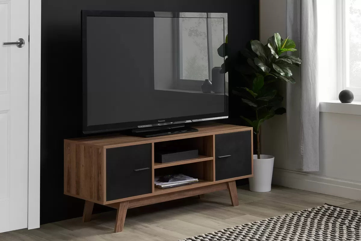 Shard Walnut & Black TV Unit
