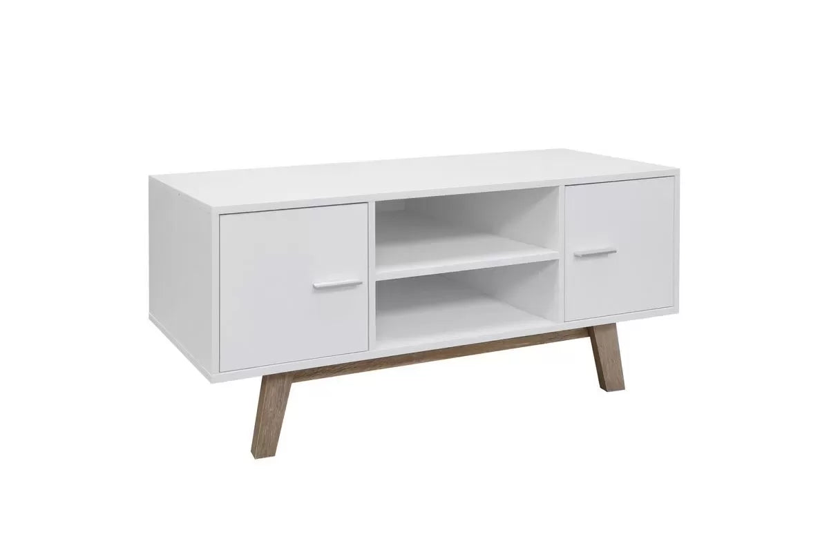 Shard White TV Unit