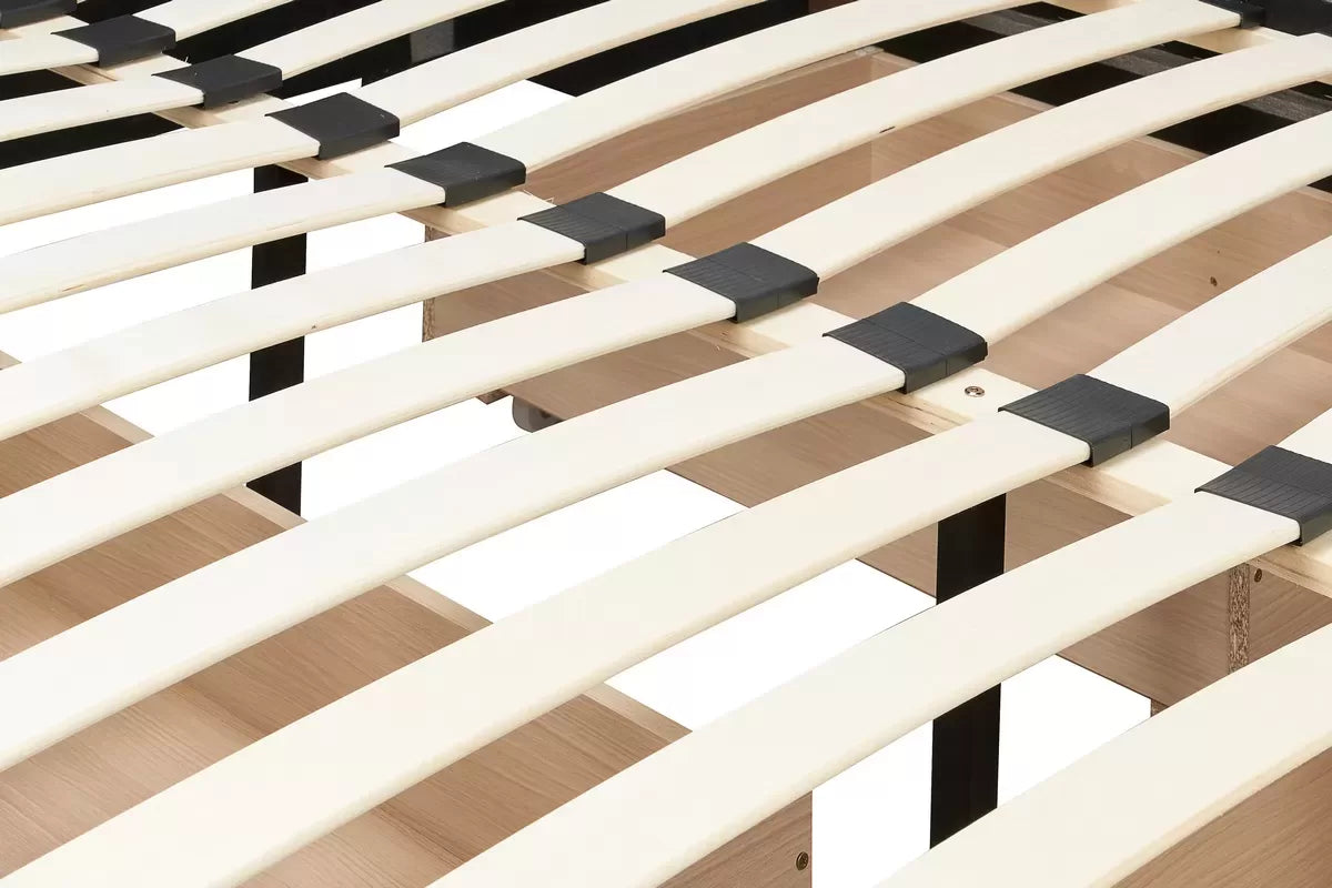 Shelby Grey Storage Double Bed + Heaven Double Mattress