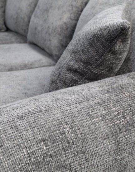 Camden Grey Enzo Fabric Corner Sofa